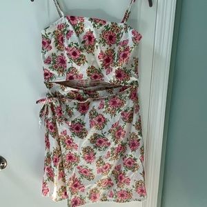 NWT White & Pink floral dress